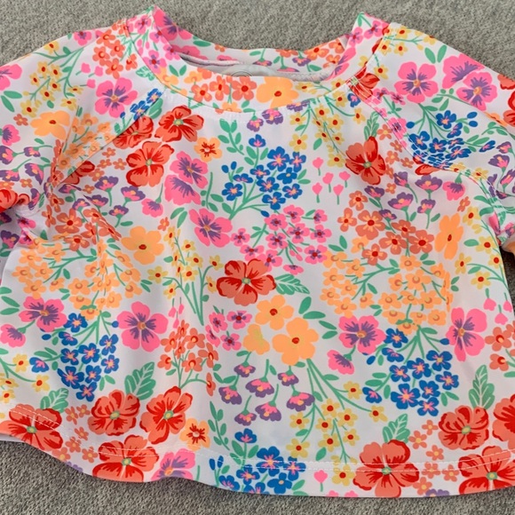 Floral Kids Baby 6-9 months Swim Set - Pink and Multicolor - Picture 3 of 7